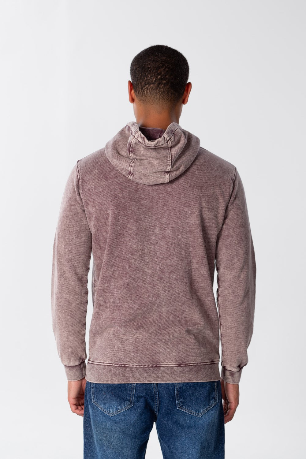 سويت شيرت رجالي أساسي بغطاء رأس وأكمام طويلة