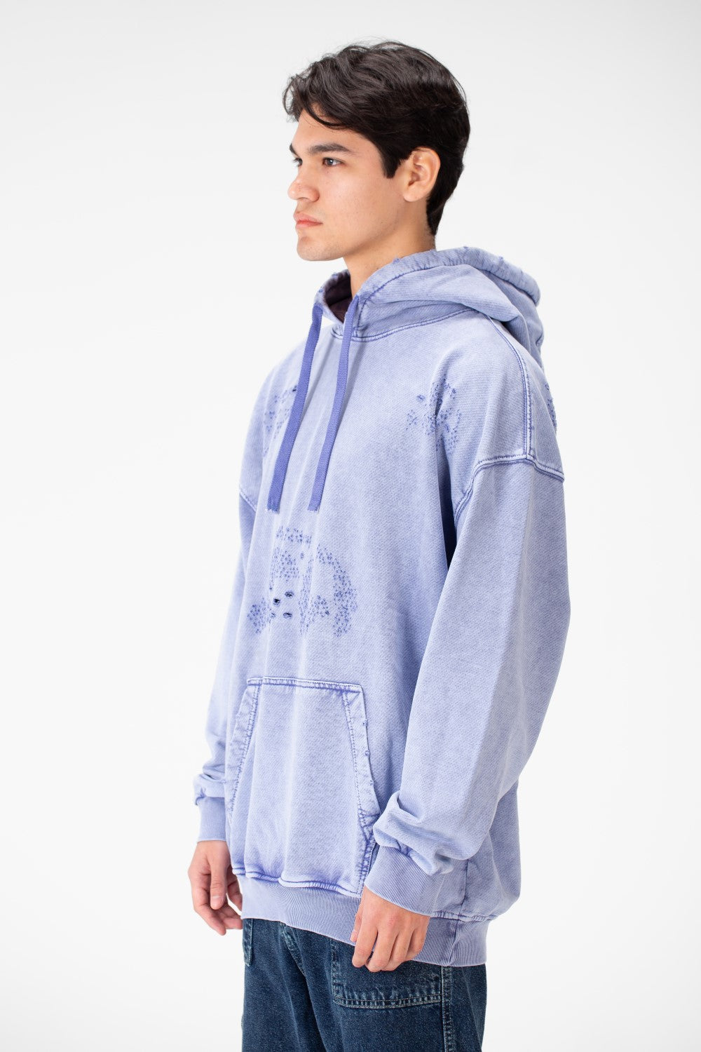 سويت شيرت رجالي كبير الحجم مغسول