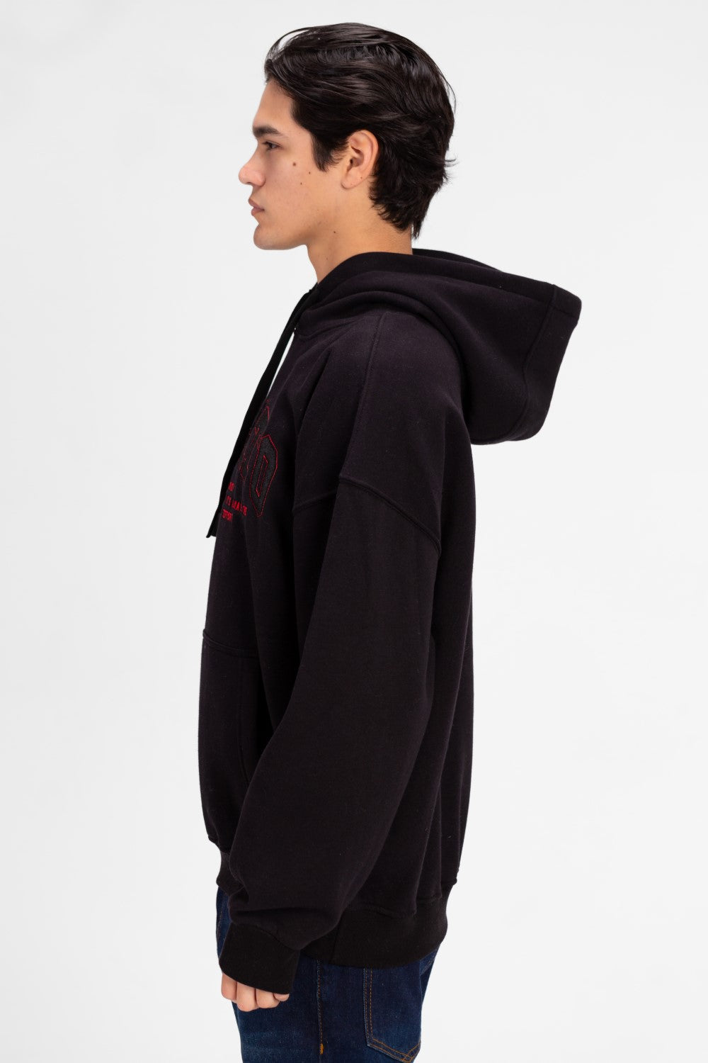 سويت شيرت توماتو ميلتون رجالي كبير الحجم مع طباعة نصية أمامية