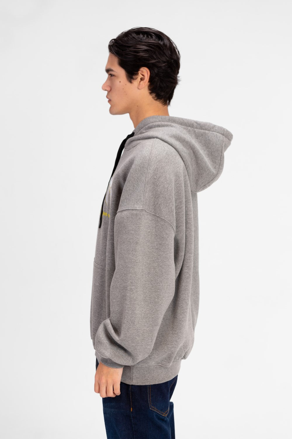 سويت شيرت توماتو ميلتون رجالي كبير الحجم مع طباعة نصية أمامية