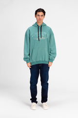 سويت شيرت رجالي كبير الحجم بطبعة نص أمامية على شكل طماطم