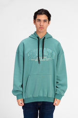 سويت شيرت رجالي كبير الحجم بطبعة نص أمامية على شكل طماطم