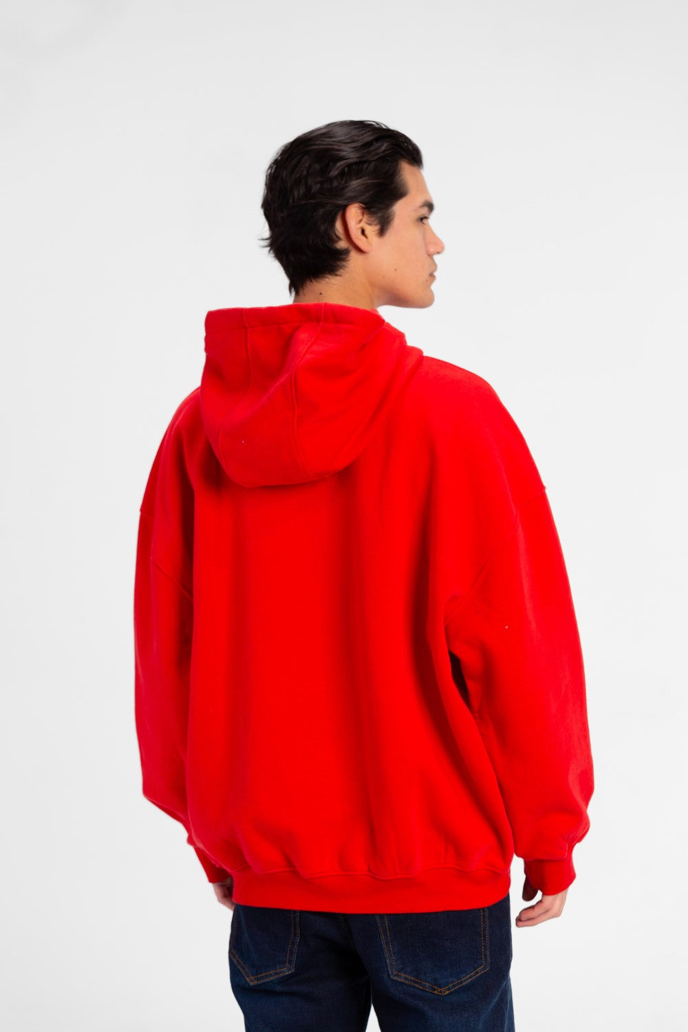 سويت شيرت رجالي كبير الحجم بطبعة نص أمامية على شكل طماطم