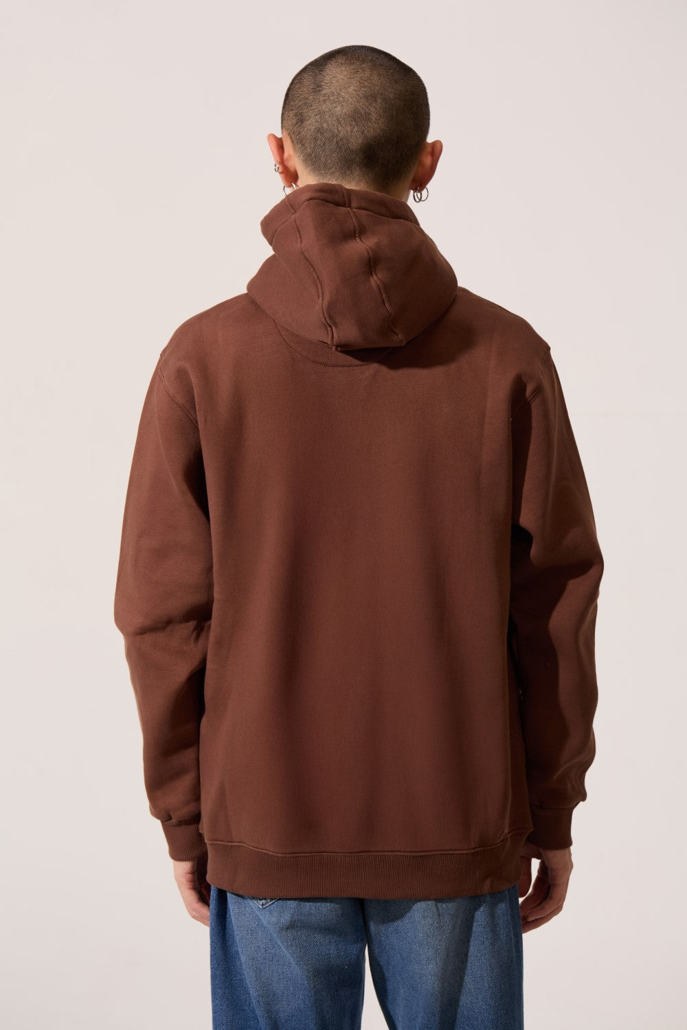 Men's Slim Fit Basic Hoodie Sweatshirt In Trendy Winter Colors With Front Kangaroo Pocket