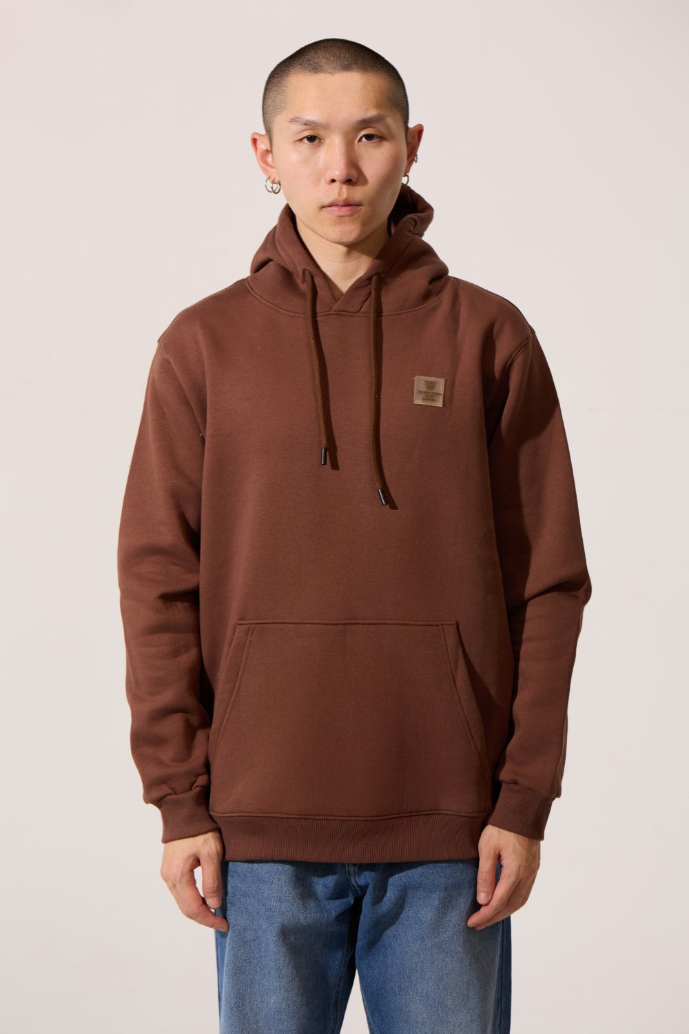 Men's Slim Fit Basic Hoodie Sweatshirt In Trendy Winter Colors With Front Kangaroo Pocket