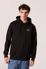 Men's Tomato Basic Slim Fit Hooded Sweatshirt With Long Sleeves And Comfortable Fabric