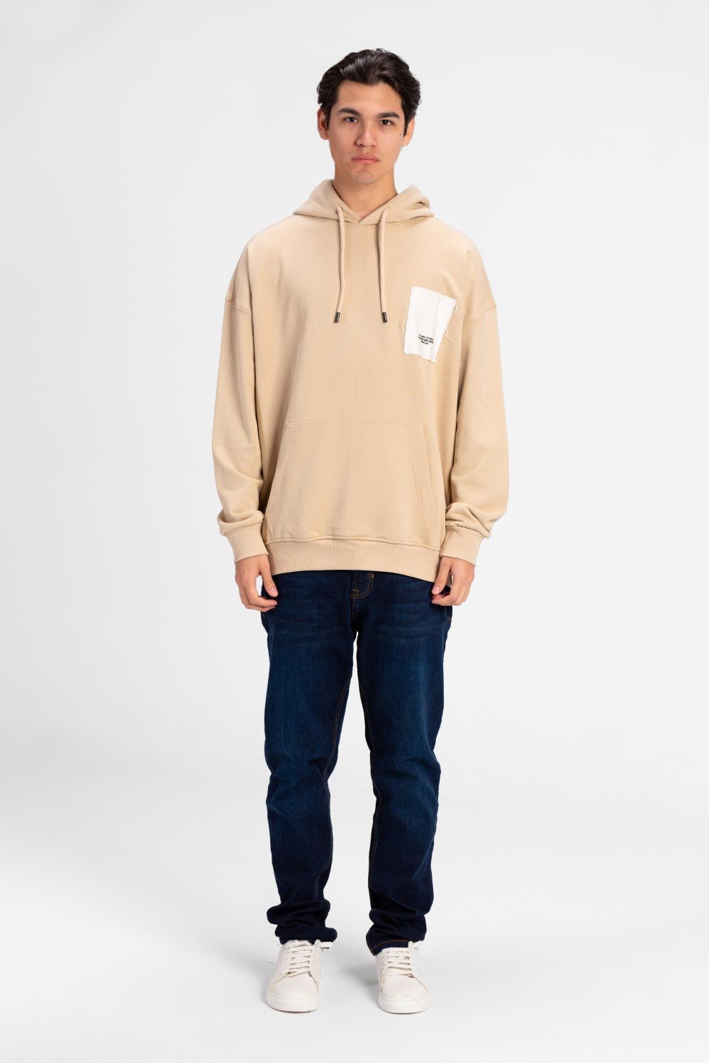 Men's Oversized Hood Sweatshirt With Kangaroo Pocket