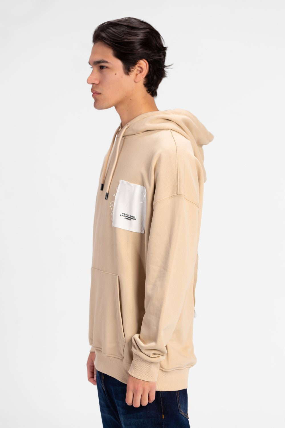Men's Oversized Hood Sweatshirt With Kangaroo Pocket