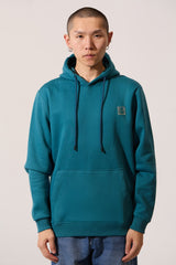 Men's Tomato Basic Slim Fit Hooded Long Sleeve Sweatshirt With Front Pocket