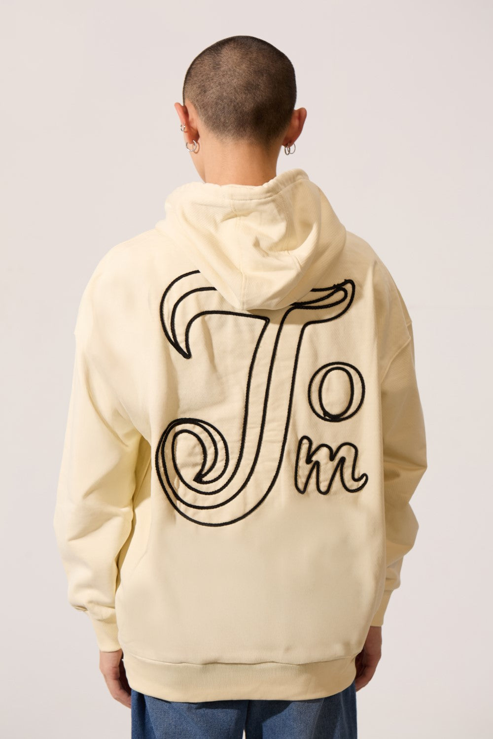 Men's Regular Fit Hooded Sweatshirt With Kangaroo Pocket And Front & Back Print