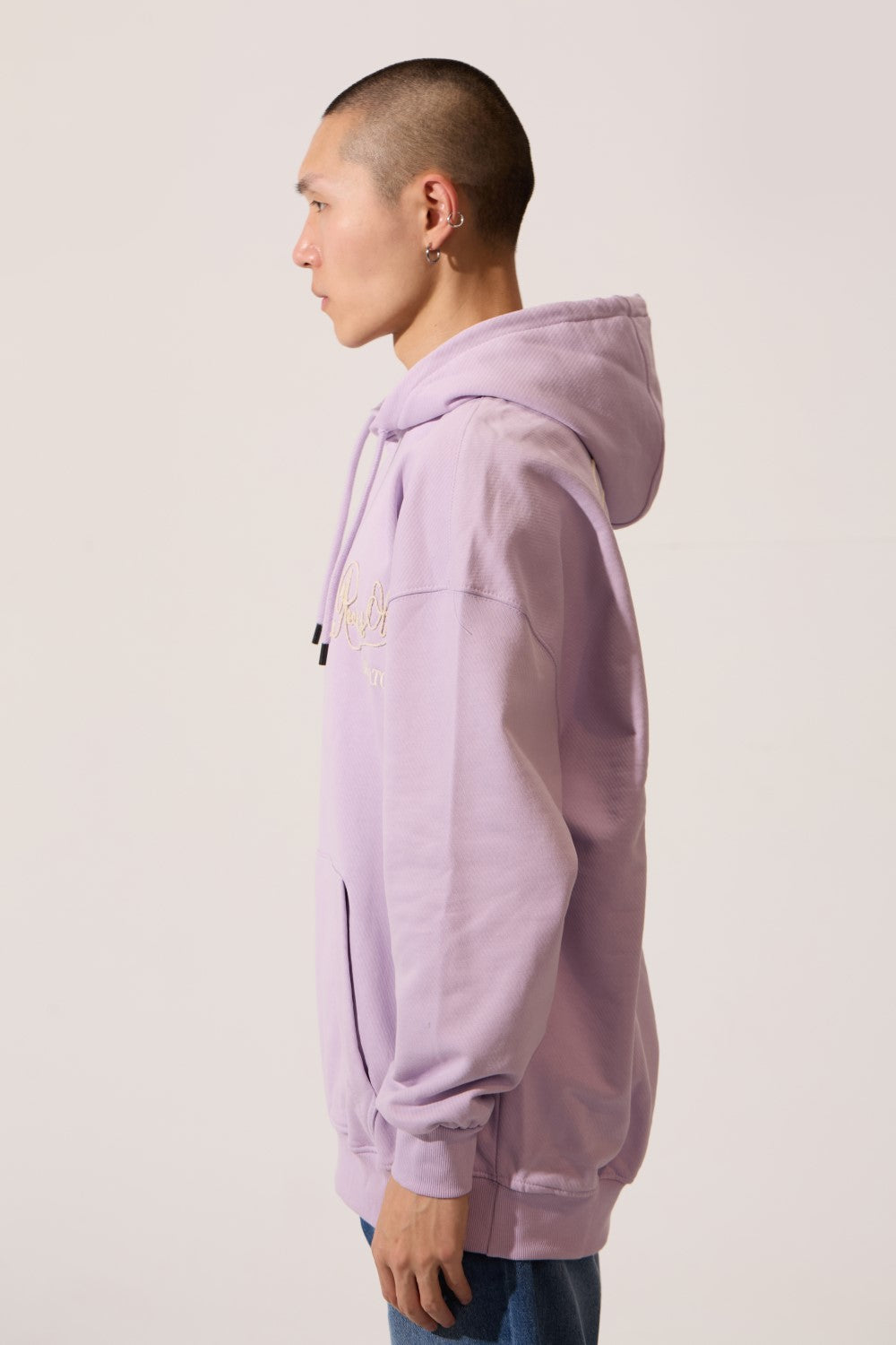 Men's Regular Fit Hooded Sweatshirt With Kangaroo Pocket And Front & Back Print