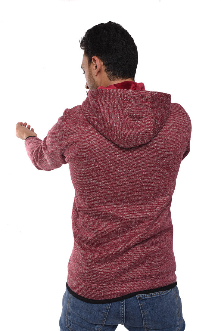 Men's Hooded Full Zipper Front Waterprrof Sweatshirt