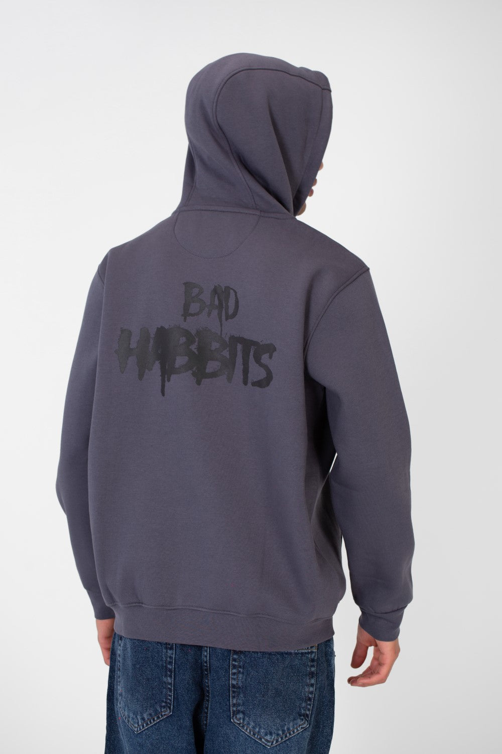 سويت شيرت رجالي بغطاء رأس وسحاب مصنوع من مادة ميلتون