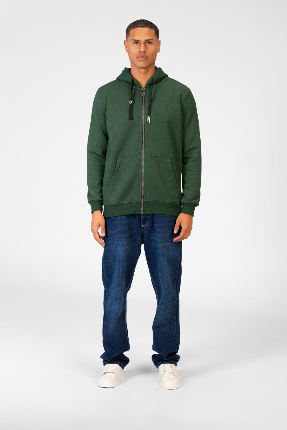 Men's Basic Full Zip Long Sleeve Sweatshirt