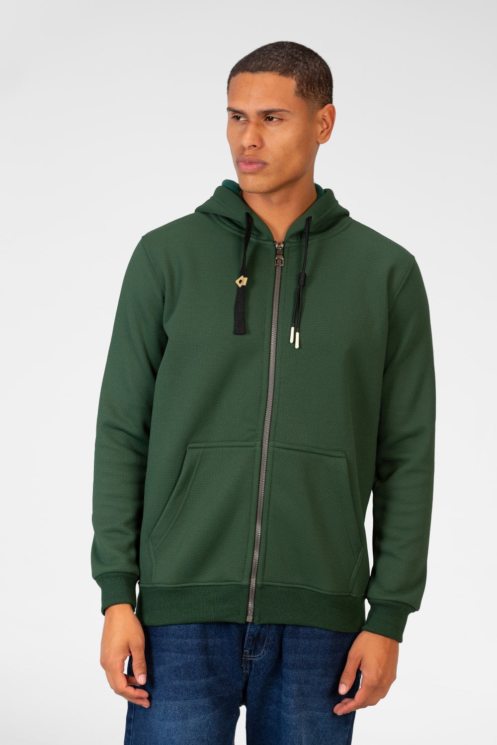 Men's Basic Full Zip Long Sleeve Sweatshirt