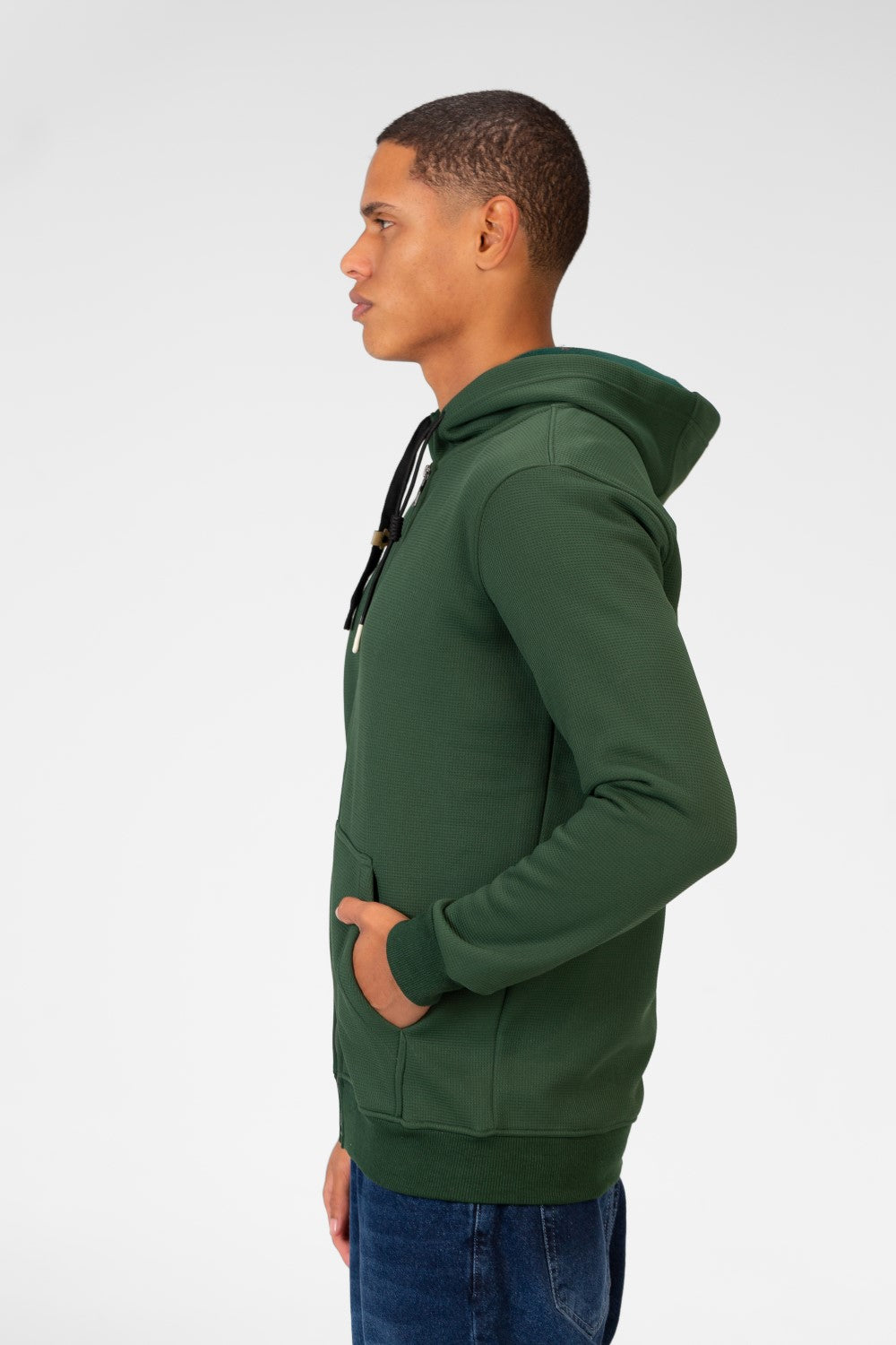 Men's Basic Full Zip Long Sleeve Sweatshirt