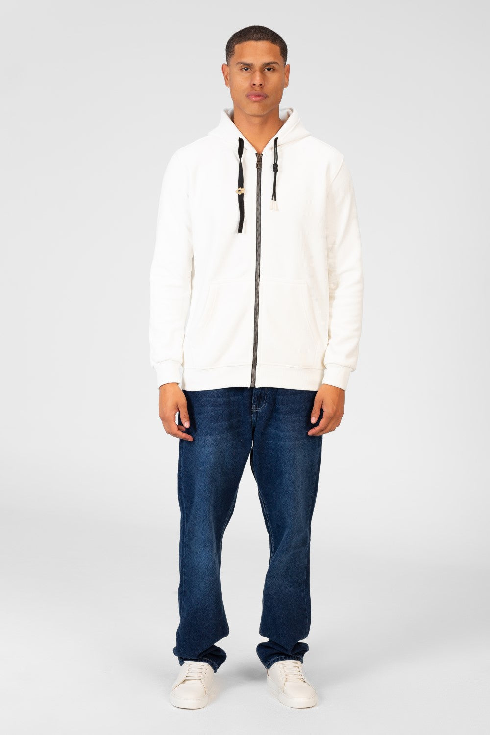 Men's Basic Full Zip Long Sleeve Sweatshirt