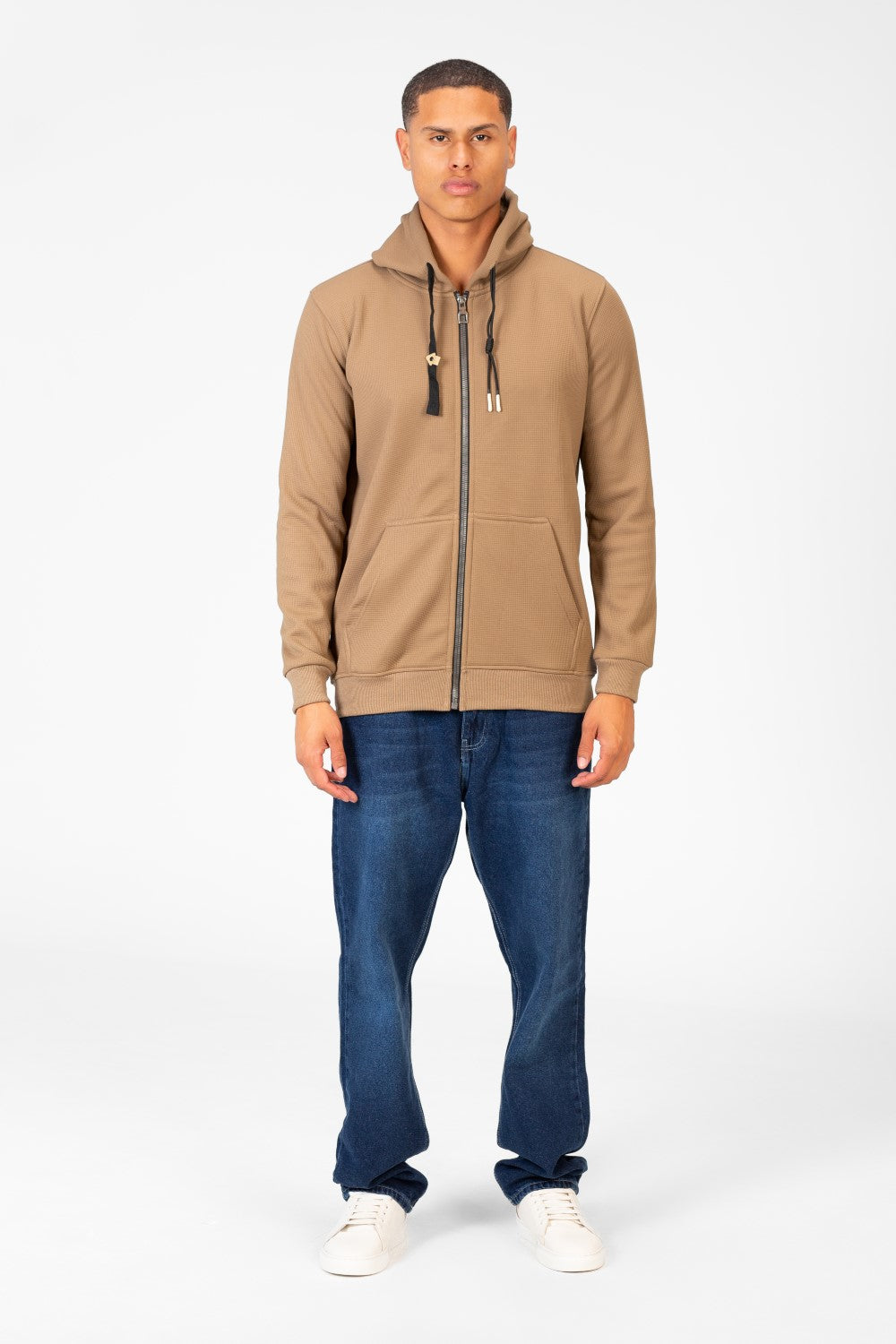 Men's Basic Full Zip Long Sleeve Sweatshirt