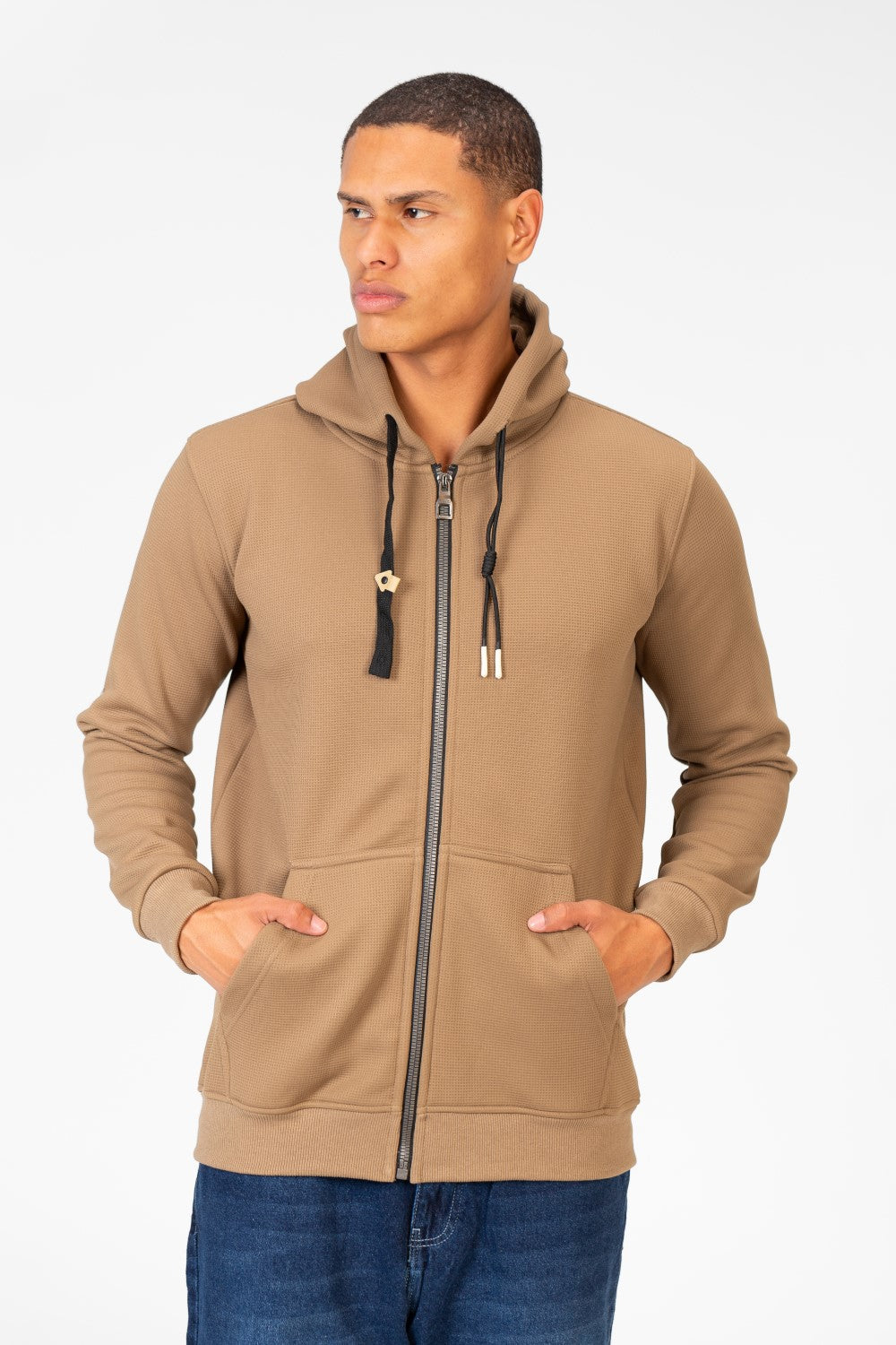 Men's Basic Full Zip Long Sleeve Sweatshirt