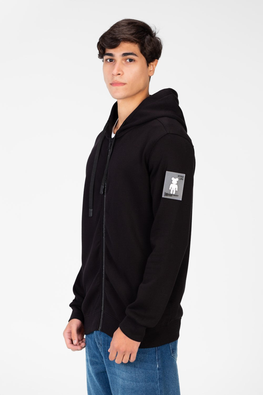 Men's Hooded Sweatshirt With Full Zipper