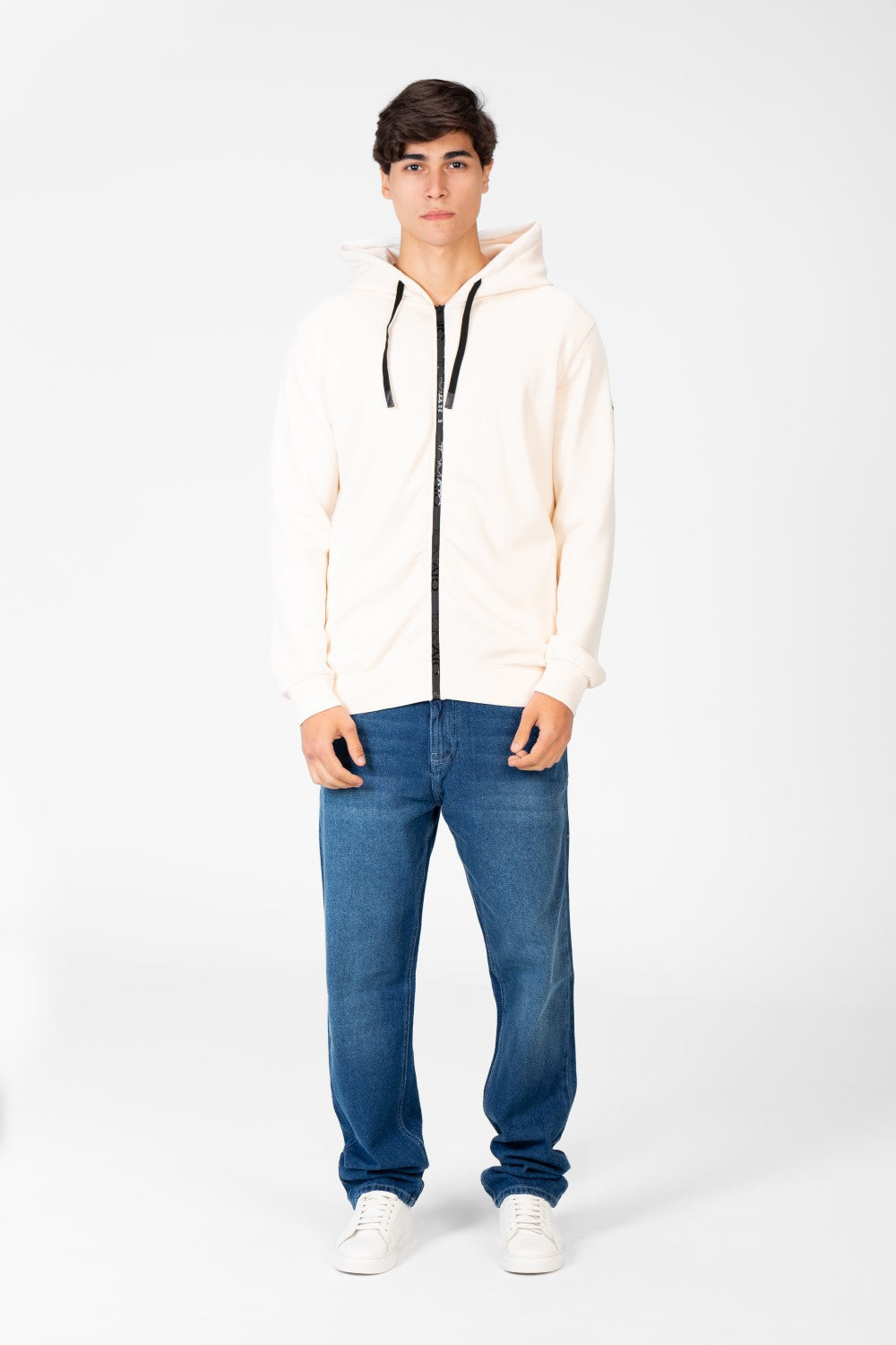 Men's Hooded Sweatshirt With Full Zipper