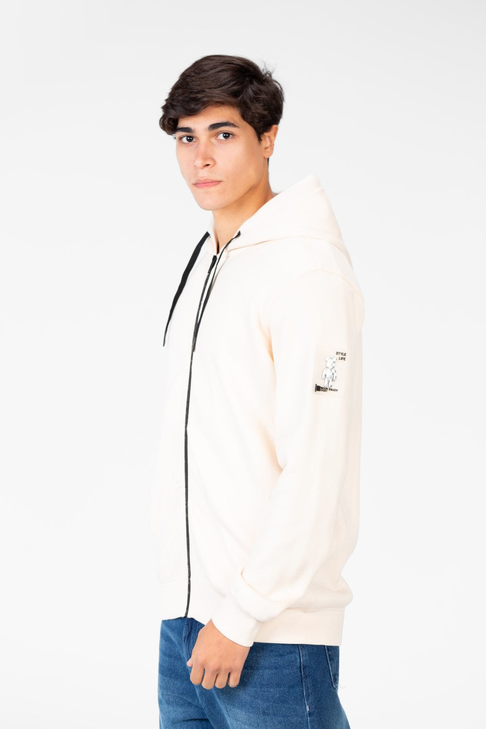 Men's Hooded Sweatshirt With Full Zipper