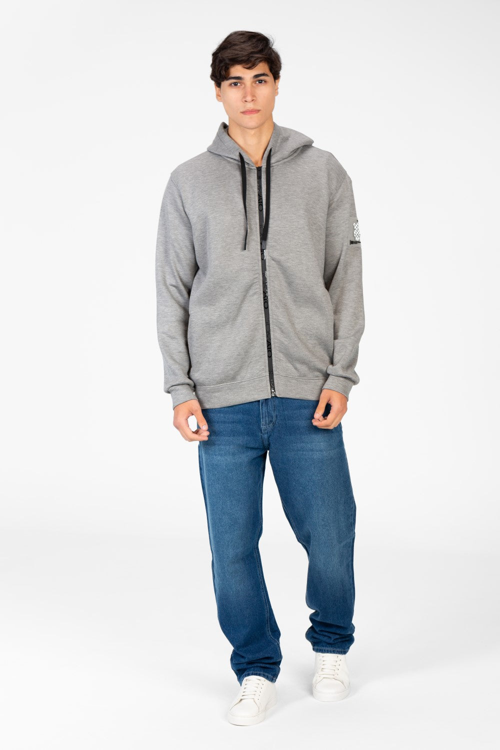 Men's Hooded Sweatshirt With Full Zipper