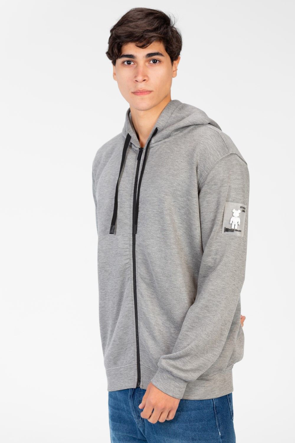 Men's Hooded Sweatshirt With Full Zipper