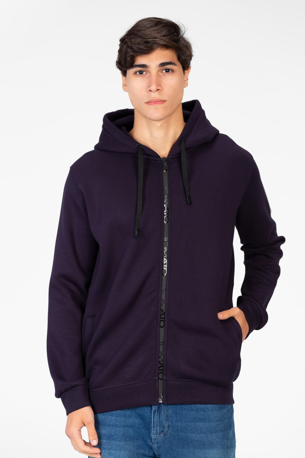 Men's Hooded Sweatshirt With Full Zipper
