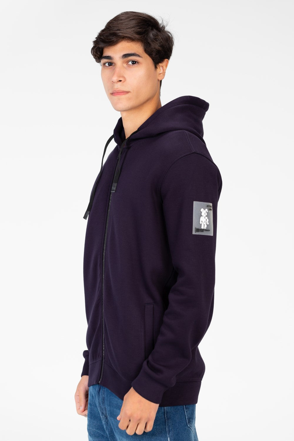 Men's Hooded Sweatshirt With Full Zipper