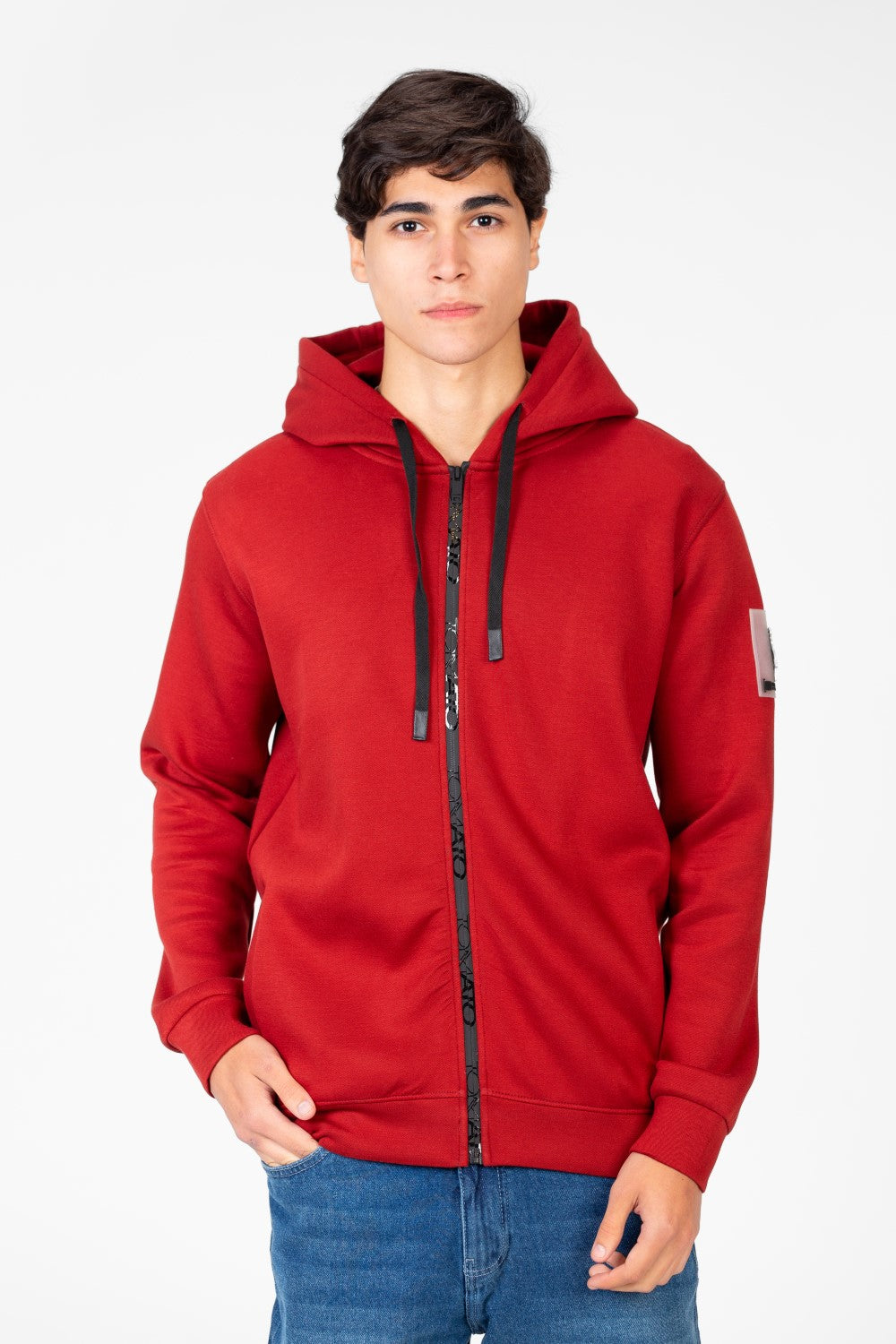 Men's Hooded Sweatshirt With Full Zipper