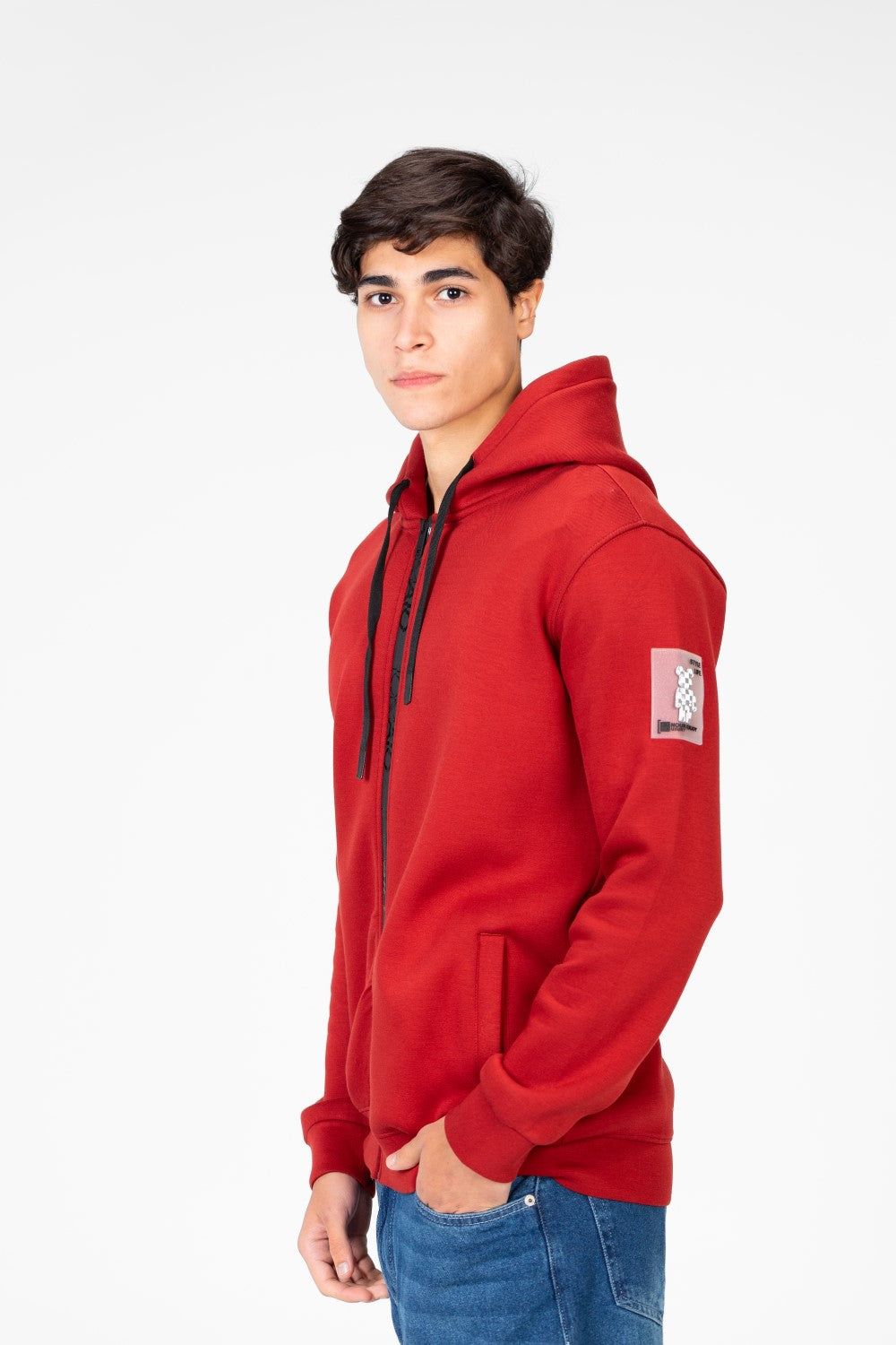 Men's Hooded Sweatshirt With Full Zipper