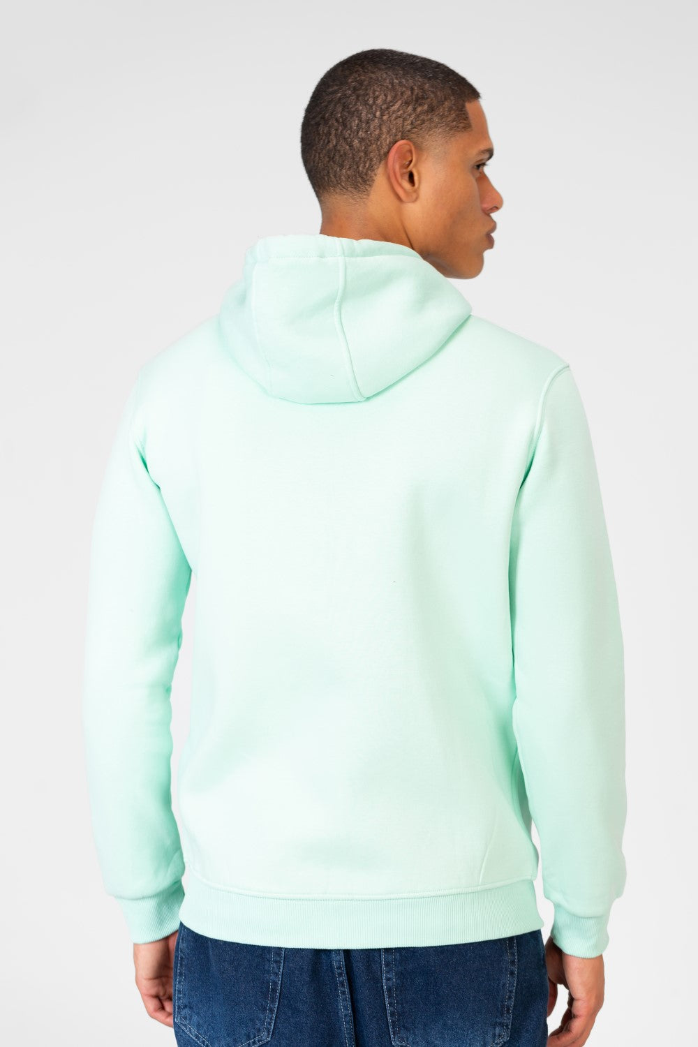 Men's Sweatshirt With Hood And Front Zipper