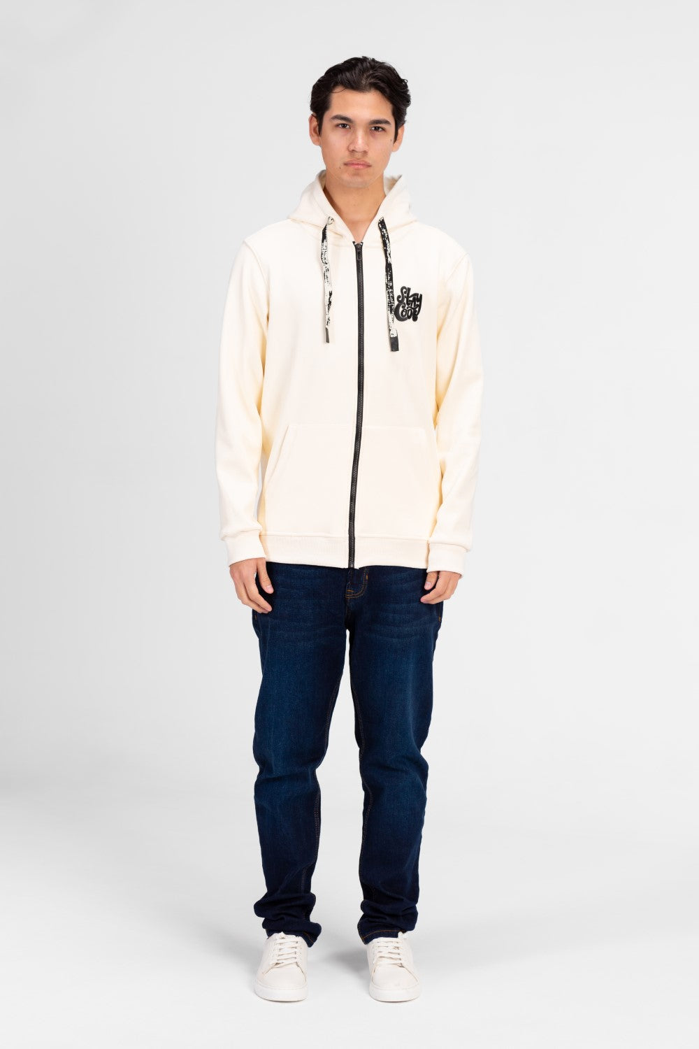 سويت شيرت رجالي بسحاب كامل وغطاء للرأس