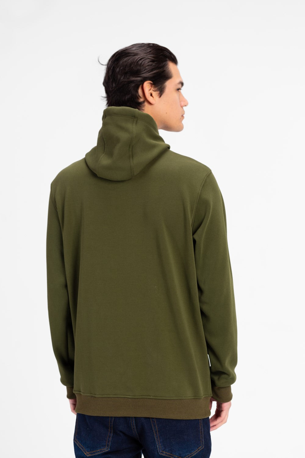 سويت شيرت رجالي بسحاب كامل وغطاء للرأس