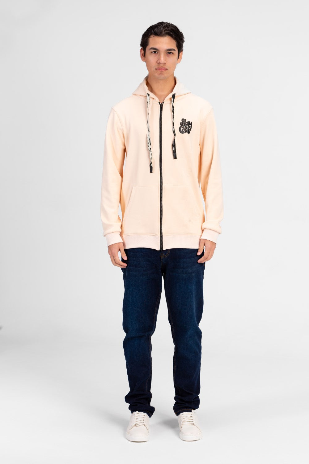 سويت شيرت رجالي بسحاب كامل وغطاء للرأس