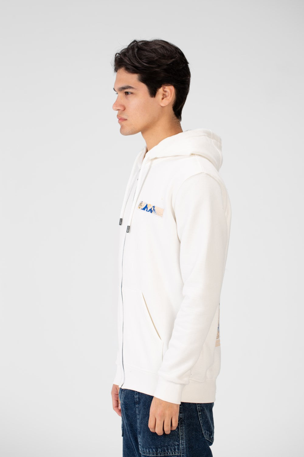 سويت شيرت رجالي مطبوع بأكمام طويلة وغطاء للرأس