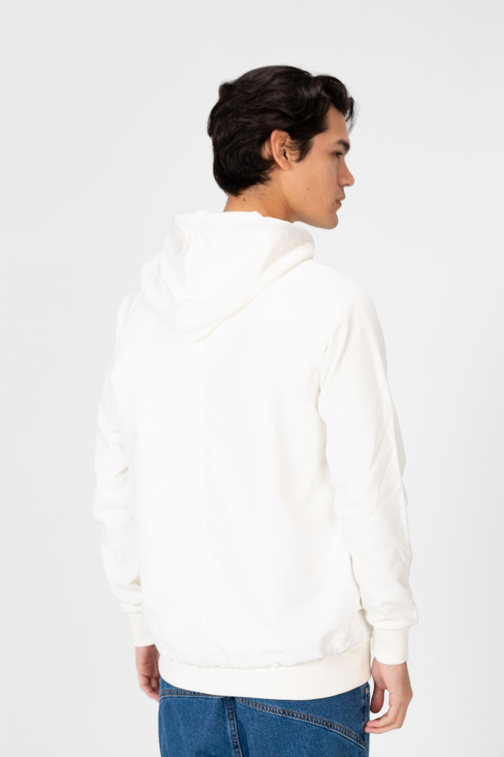 سويت شيرت رجالي بغطاء رأس وسحاب أمامي كامل وجيوب