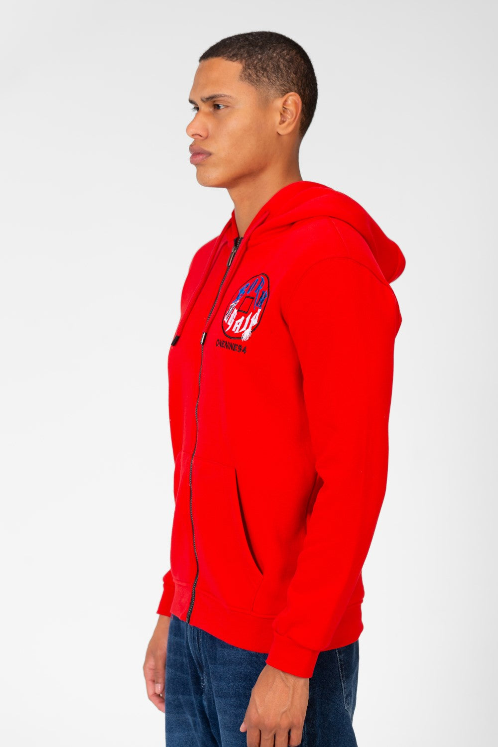 سويت شيرت رجالي بغطاء رأس وسحاب أمامي كامل