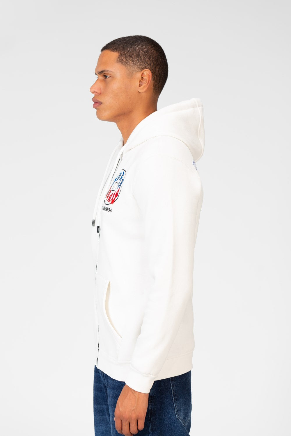 سويت شيرت رجالي بغطاء رأس وسحاب أمامي كامل