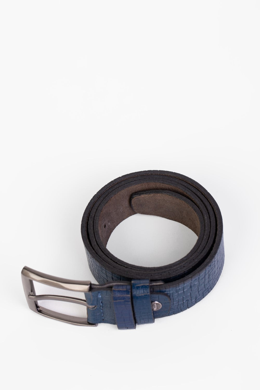 Men's Square Clasp Faux Leather Belt