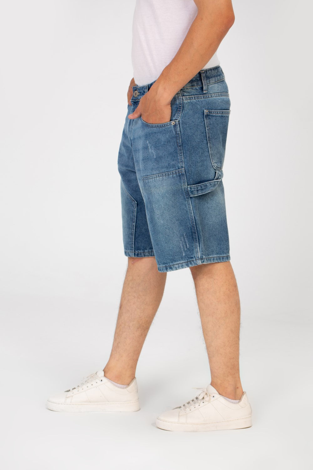 Men's Laser Jeans Modern Short With Pockets And High Quality Material