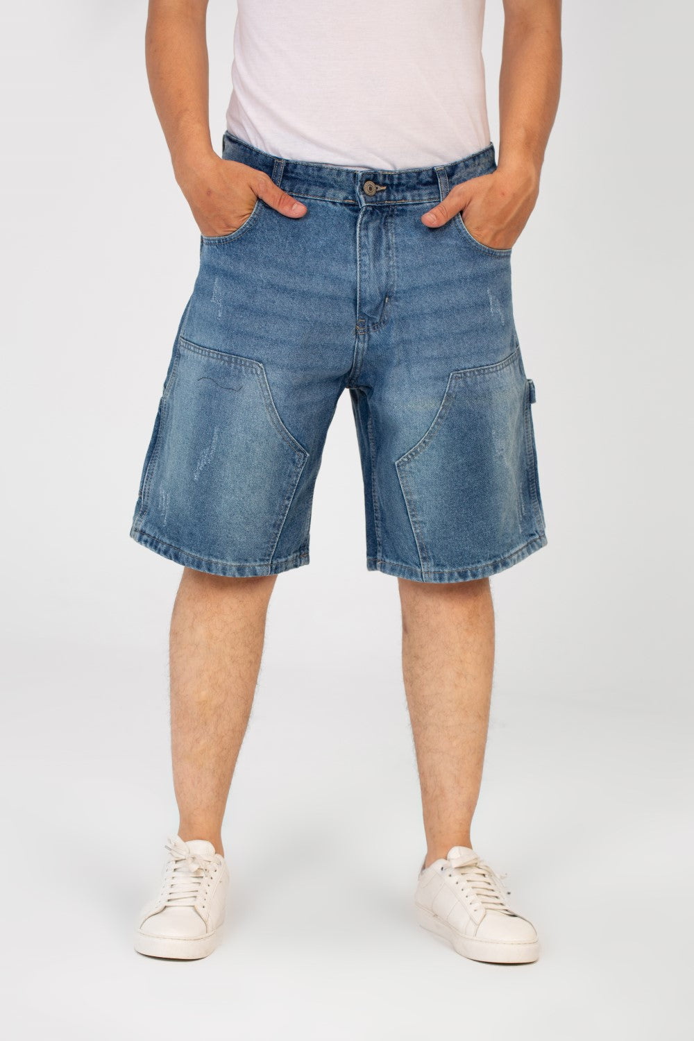 Men's Laser Jeans Modern Short With Pockets And High Quality Material