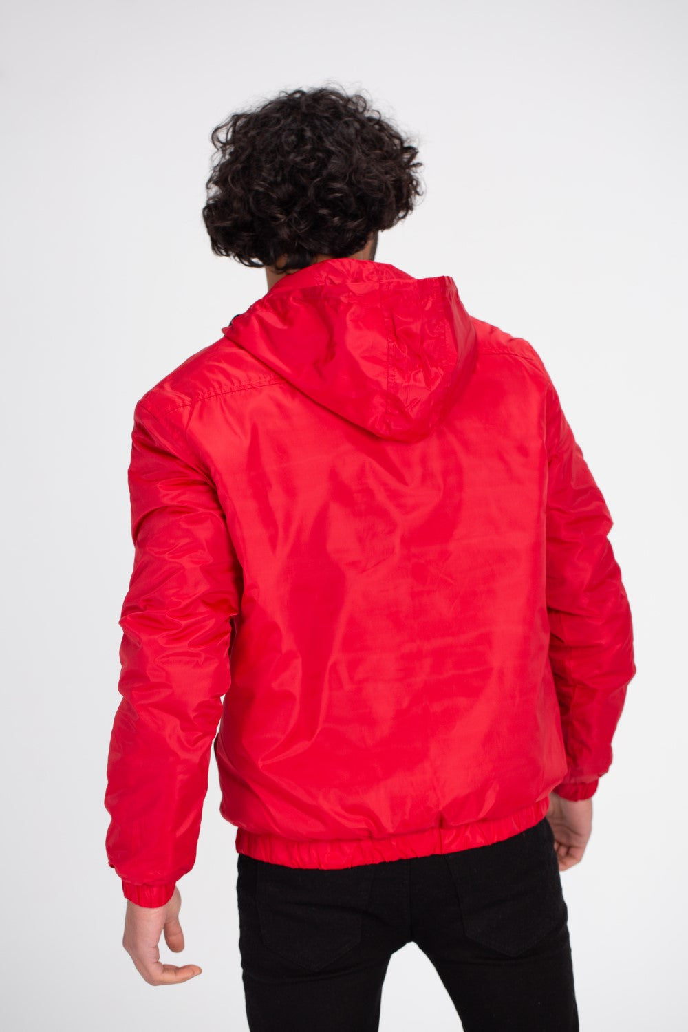 سويت شيرت رجالي كاجوال بسحاب أمامي نصف مطبوع مقاوم للماء