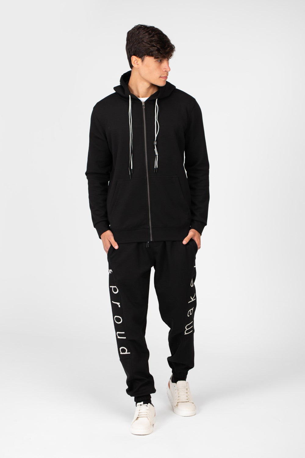 Men's Milton Training Suit Zippered Sweatshirt and Sweatpants