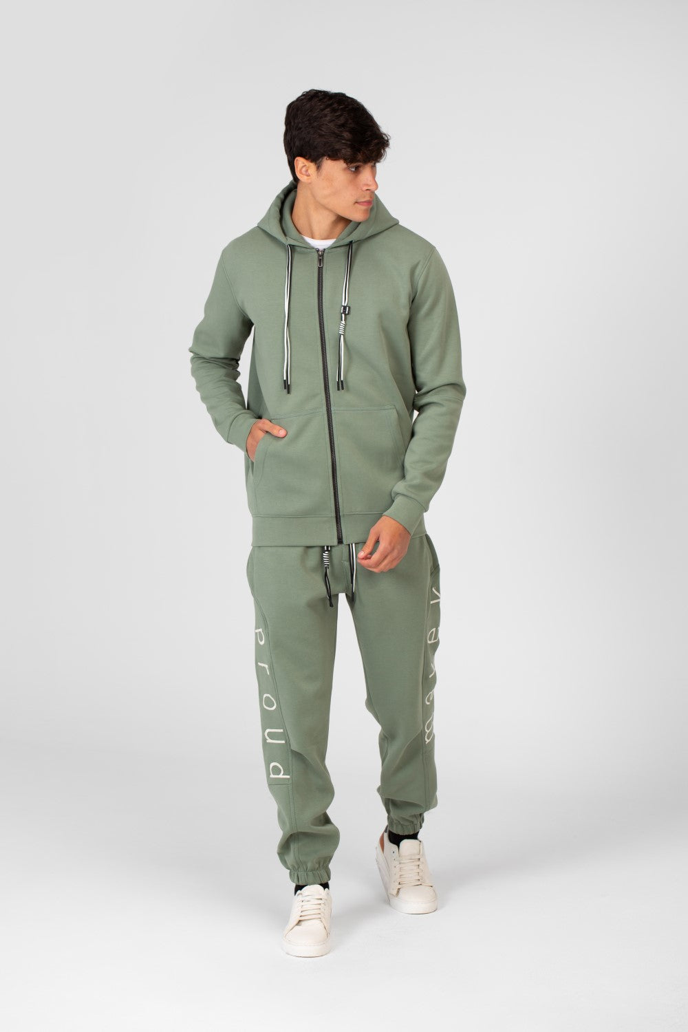 Men's Milton Training Suit Zippered Sweatshirt and Sweatpants