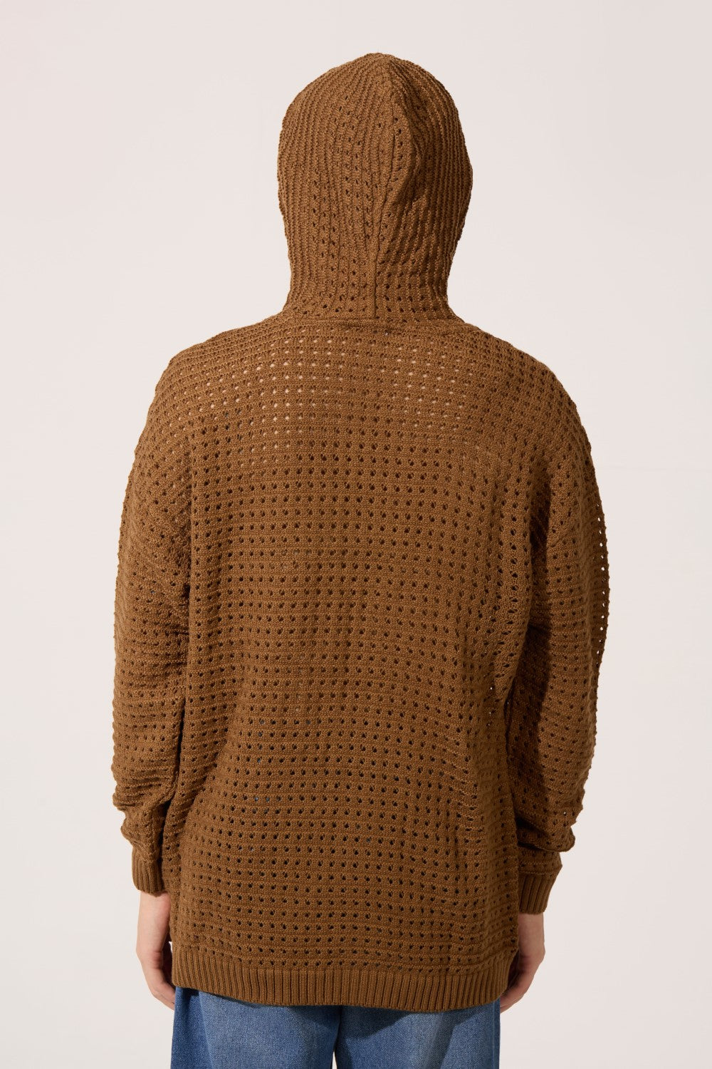 Men's Slim Fit Transparent Hood Pullover With Long Sleeves And Breathable Fabric