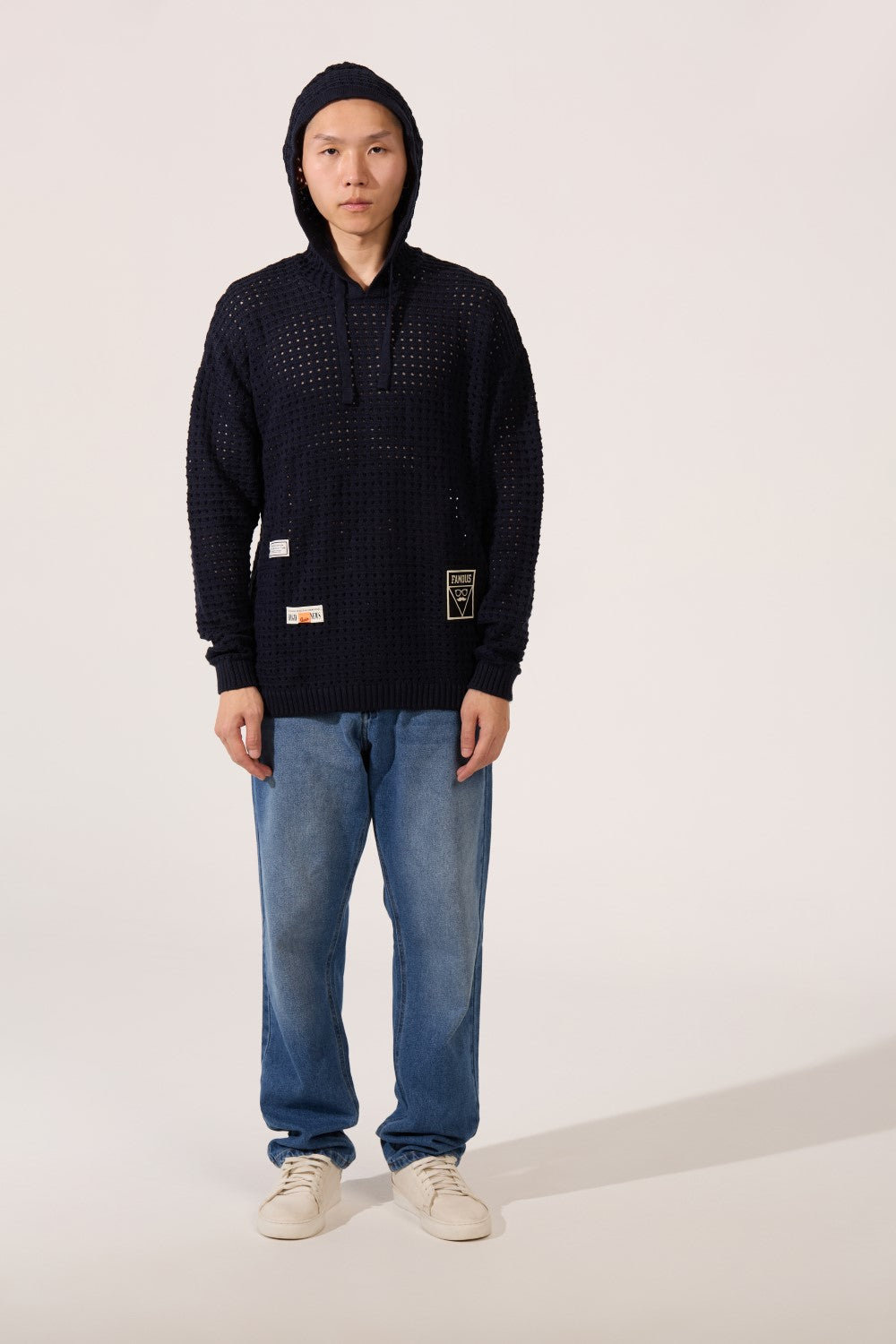 Men's Slim Fit Transparent Hood Pullover With Long Sleeves And Breathable Fabric