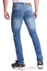 Men's Slim Fit Five Pockets cutting Straight Leg Jeans Pants