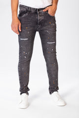 Men's Cutting Jeans Pants With A Skinny Fit